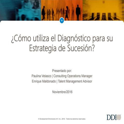 ¿Cómo utiliza el diagnóstico para su estrategia de sucesión?