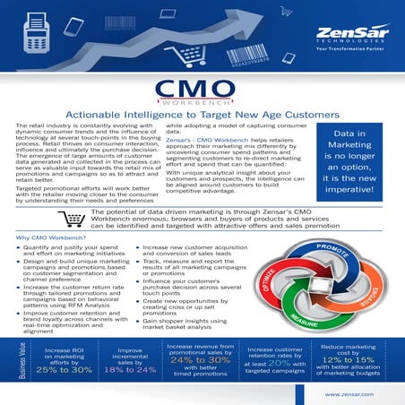 Cmo workbench - Actionable Intelligence to Target New Age Customers
