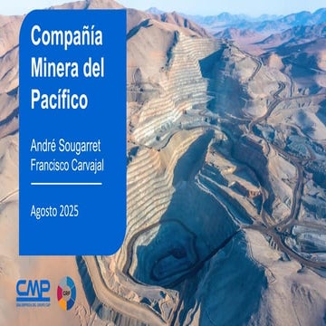 Compañía Minera del Pacífico_Agosto 2025 | PDF