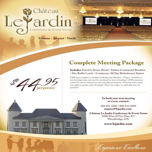 Function Room Layout & Capacity Chart | PDF