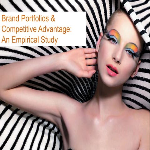 Brand Portfolios & Competitive Advantage- An Empirical Study