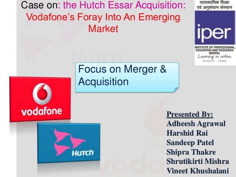 Case Study On Merger And Acquisition Of Vodafone And Hutch Study Poster