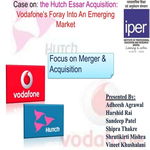 Merger & Acquisitions: Hutch Is Now Vodafone 