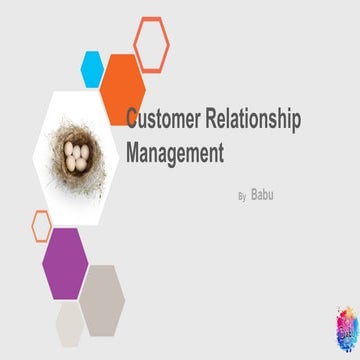 Customer relationship management