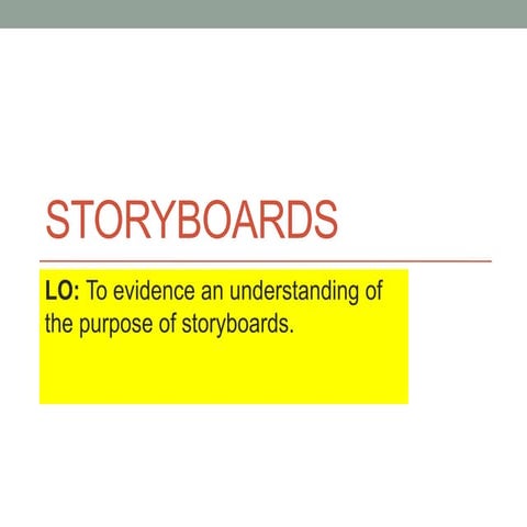 Storyboards