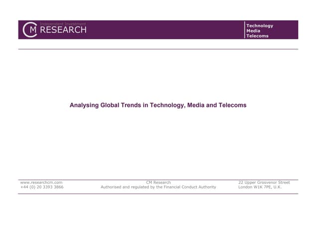 CM Research Corporate Presentation 2014