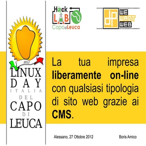 Il tuo sito online con i C.M.S.