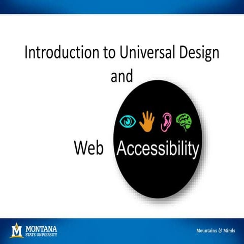Design Considerations for Web Accessibility | PPTX