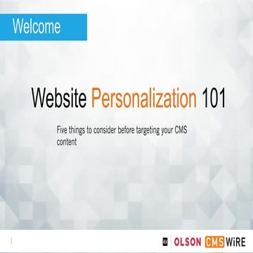 Website Personalization 101