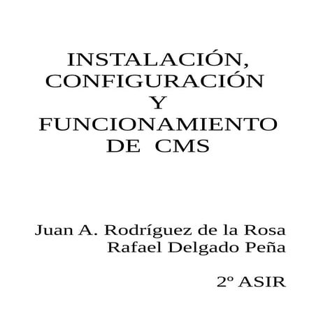 CMS Joomla y Wordpress