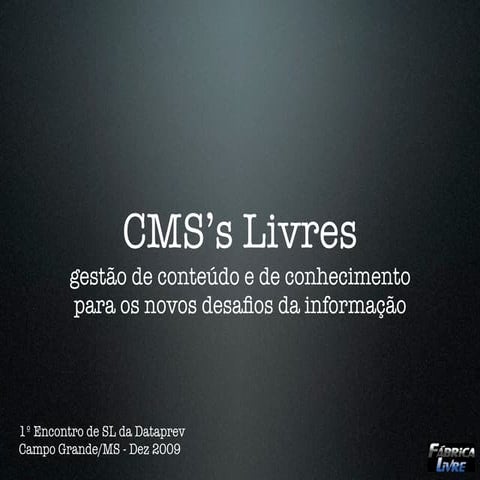 CMS Livres na Dataprev