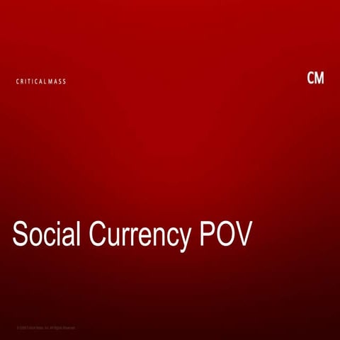 Social Currency
