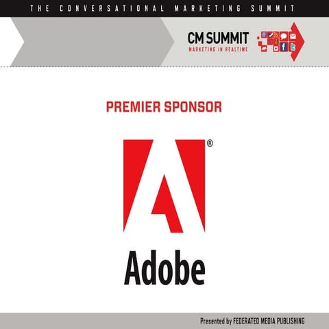 CM Summit 2010 Sponsors