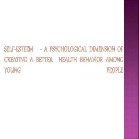 Self-esteem