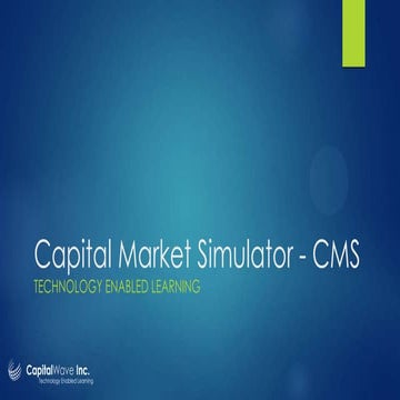 Capital Market Simulator Value