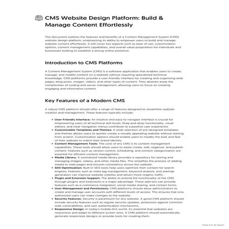 CMS Website Design Platform_ Build & Manage Content Effortlessly.pdf