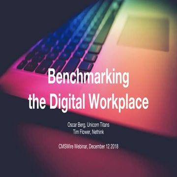 Benchmarking The Digital Workplace
