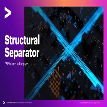 Accenture Communications Industry 2021 - Structural Separator