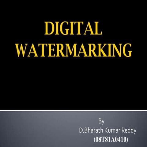 digital watermarking