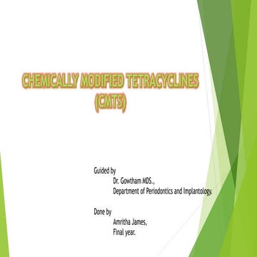 Chemically modified tetracycline