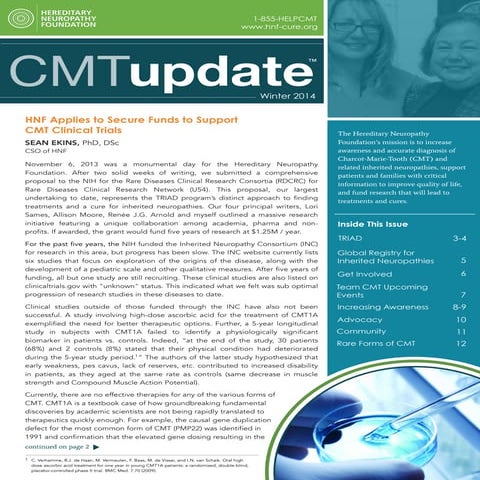 CMT update winter 2014