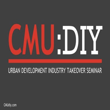 CMU:DIY x Urban Development 2: Getting Started