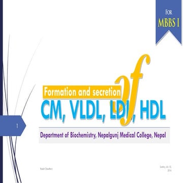 Lipoprotein metabolism
