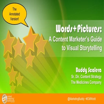 Words + Pictures: Content Marketer’s Guide to Visual Storytelling | Annotat...