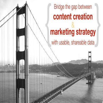 Bridge the gap between content creation and marketing strategy with ...