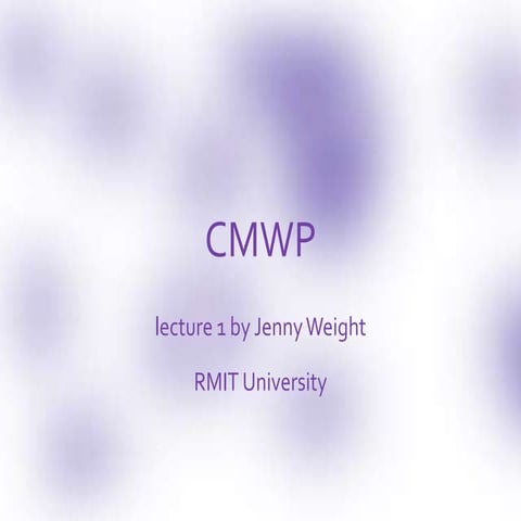 CMWP introduction