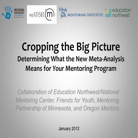 Cropping the Big Picture: What the New Meta-Analysis Means for Your Mentoring...