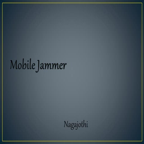 mobile jammer