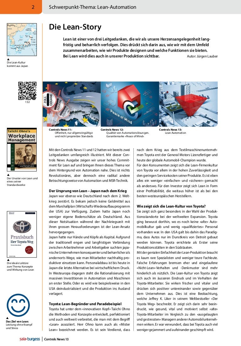 Lean Im Unternehmen Und In Technik Auszuge Aus Jahrbuch 2012