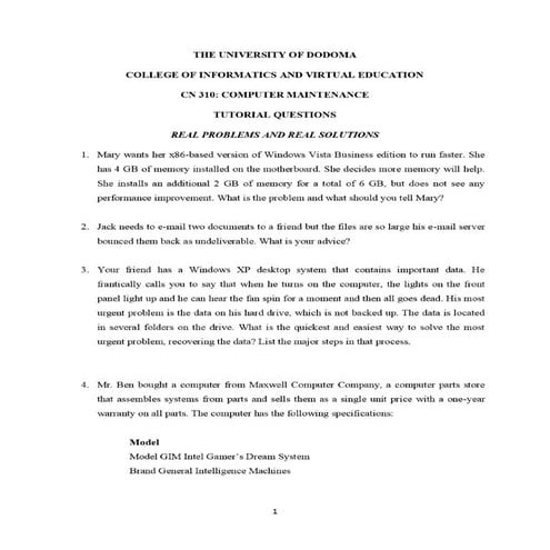 Cn 310 tutorial questions