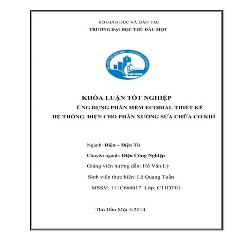Khóa luận điện công nghiệp.