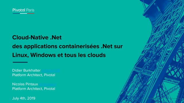  Cloud-Native .Net des applications containerisées .Net sur Linux, Windows e...