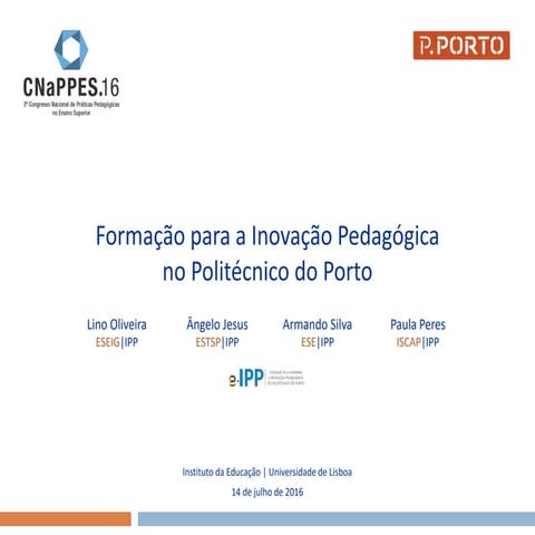 CNaPPES 2016 - Comunicação e-IPP