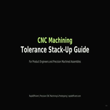 CNC Machining Tolerance Stack-Up Guide for Product Engineers | PDF