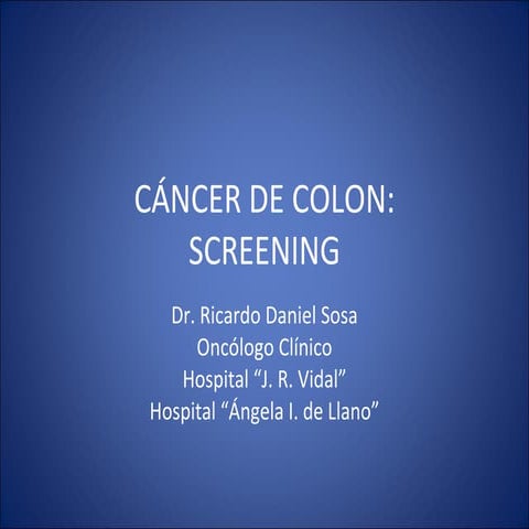 Cáncer de colon screening