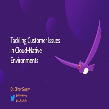 Tackling customer issues in cloud native environments