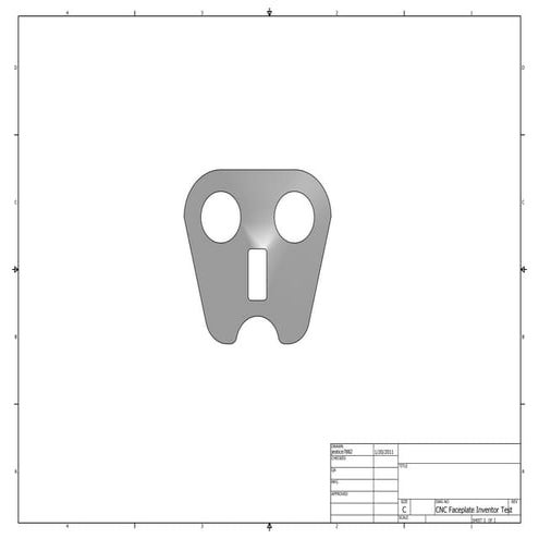 Cnc faceplate inventor test