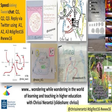 Wondering while wandering #www16 #digifest16