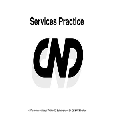 CND Services Practice 2008 | PPT