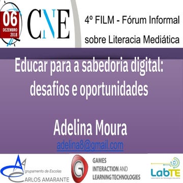 Educar para a sabedoria digital: desafios e oportunidades