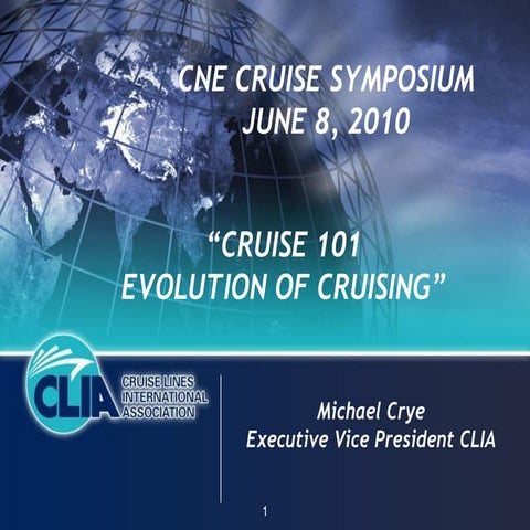 Canada New England Cruise Symposium Cruise 101  Michael Crye