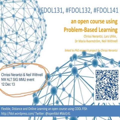 The FDOL journey so far presented at NW ALT SIG 12 Dec 13 with Neil Withnell