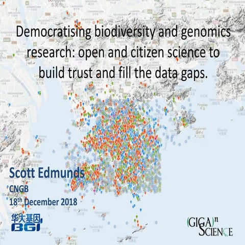 Democratising biodiversity and genomics research: open and citizen science to...
