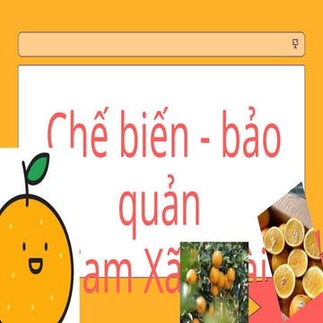 Công nghệ chế biến và bảo quản xoài sau thu hoạch .pptx