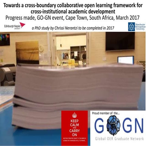 Towards a cross-boundary collaborative open learning framework for cross-inst...