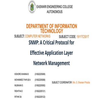 SNMP: A Critical Protocol for Effective Application Layer Network Management
